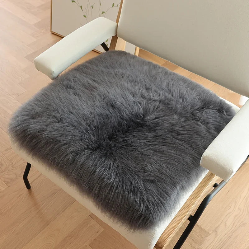 Australian Whole Sheepskin Pad Home Wool Sofa Cushion Office Chair Comfort Mat Bedroom Soft Bay Window Pad Thick Floor lz66